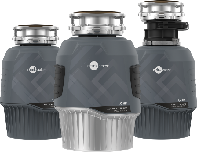 InSinkErator Evolution 0.75, 1.0, and Cover Control Disposal Series