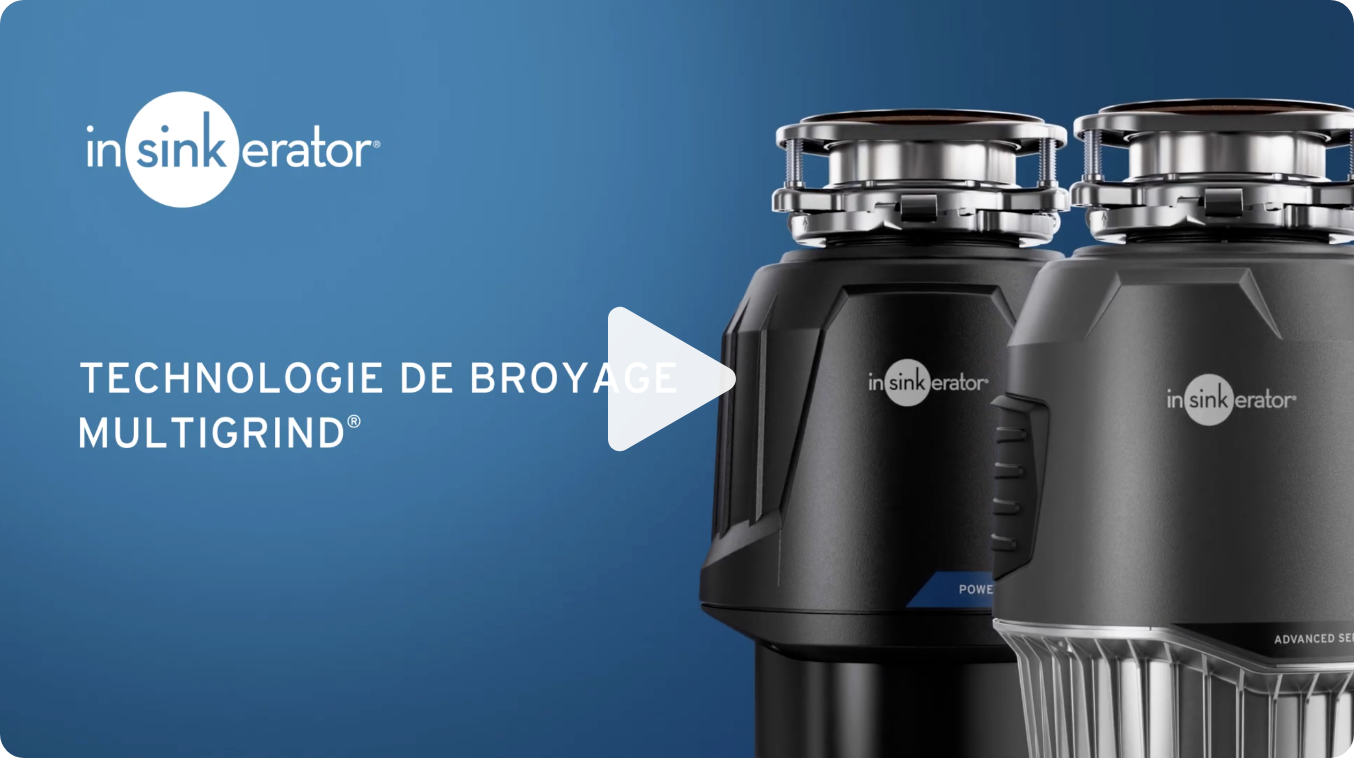 InSinkErator Advanced Series - woman placing the food waste in the sink
