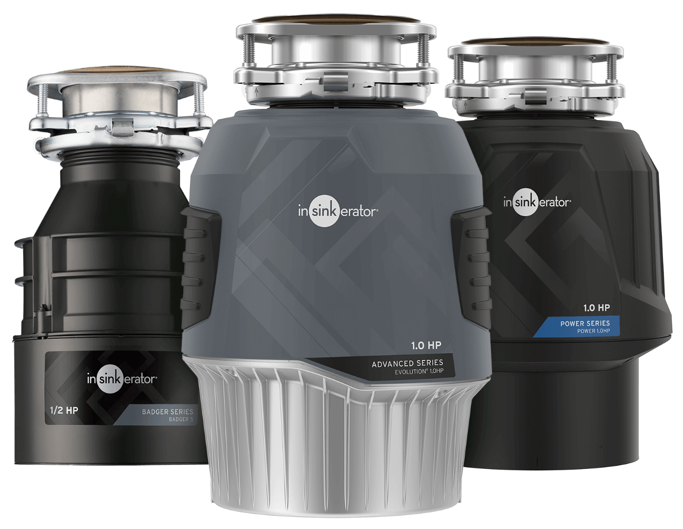 InSinkErator Badger, Advanced, and Power Series