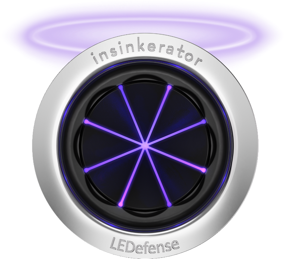 LEDefense Baffle with glowing halo