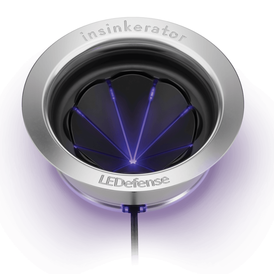 LEDefense sink baffle with glow.