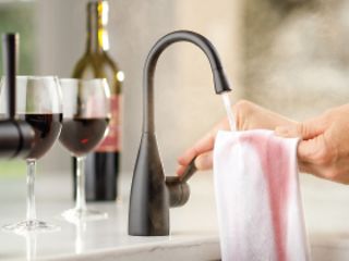 NIKJEBDF Robinet avec chauffe-eau instantané 3 KW, robinet LED IPX4