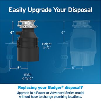 InSinkErator Badger 5XL Garbage Disposal, 1/2 HP InSinkErator Badger 5XL Garbage Disposal, 1/2 HP